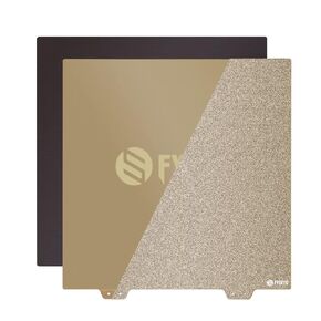 FYSETC Voron2.4 350mm Build Plate - Smooth PEI Textured Print Surface - Double Sided PEI Sheet: Flexible Removable Magentic Heated Bed 355x355mm with Soft Bottom Base for voron2.4 v2 3D Printer Part