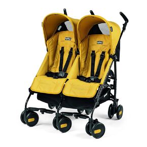 Peg Perego Pliko Mini Twin Baby Stroller, Mod Red