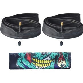 2 Pack 700C Road Bike Tubes 700x35/43 AV33mm Schrader Valve Compatible with 700x35c/38c/40c /42c /43c Bike Tires with One Free Outdoor Headwear