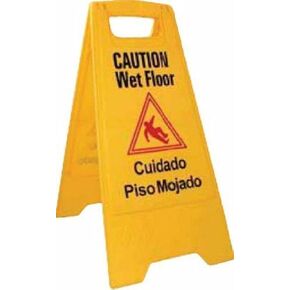 Winco Caution Sign, Medium, Yellow