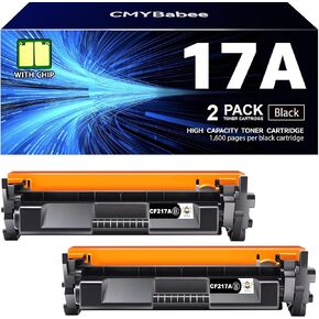CMYBabee Compatible Toner Cartridge Replacement for HP 17A CF217A with Laserjet Pro MFP M130a M130fn M130fw M130nw Laserjet Pro M102a M102w Printer Toner(Black, 2 Packs) in Kuwait