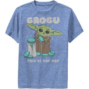 STAR WARS Mandalorian The Grogu Way Boys Short Sleeve Tee Shirt