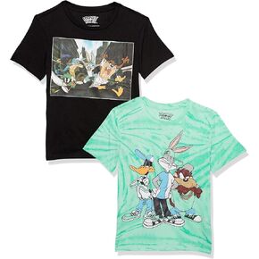Looney Tunes Little Bugs Bunny, Daffy, Taz Boys 2-Pack T-Shirt Bundle-Warner Bros