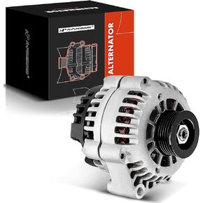 A-Premium Alternator Compatible with Chevrolet S10 01-04, Blazer 00-05 & GMC Jimmy 01-05, Sonoma 01-04 & Oldsmobile Bravada, V6 4.3L, 100Amp 12V CW 6-Groove Clutch Pulley, Replace# 40012238, 10480288