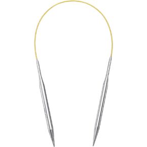 uxcell Size US 3 (3.25mm) Knitting Needles Circular Needle 16 Inch(40cm) Round Metal Stainless Steel Needle for Handmade Projects DIY Knitting