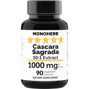 Cascara Sagrada Extract 1000 mg - 90 Vegetarian Capsules