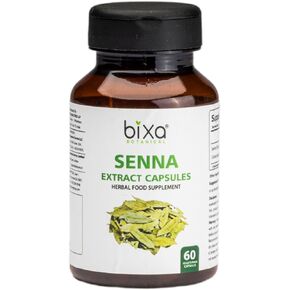 Senna Leaves Extract Veg Capsules 60 Count (450mg) Cassia Angustifolia, Ayurvedic Herb for Laxative Action, Herbal Supplement to Improve Bowel, Helps to Eliminate Foul Smelling