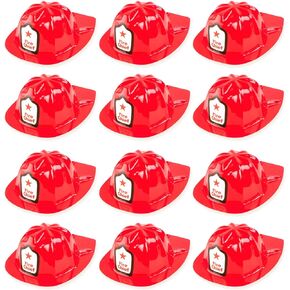 Super Z Outlet 12 Pack Firefighter Children's Helmet Party Supplies for Kid's Costume Accessory