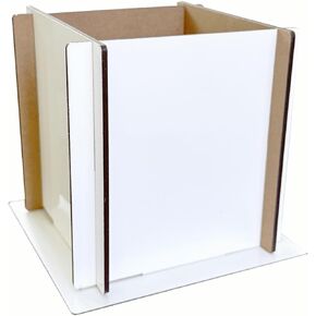 HAN SHENG Wooden Hardboard Sublimation Blanks Flower Pot Decor Handmade Outdoor Indoor Flower Pot Picture Frame Ornaments for Tabletop Home Decor Flower Decor (5.51''x5.51''x5'')