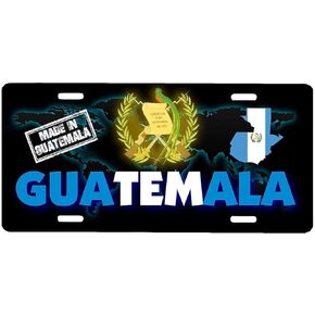 Guatemala Aluminum License Plate Sign Placa 6" x 12"