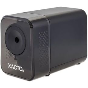 XLR Office Electric Pencil Sharpener, AC-Powered, 3" x 5.5" x 4", Charcoal Black