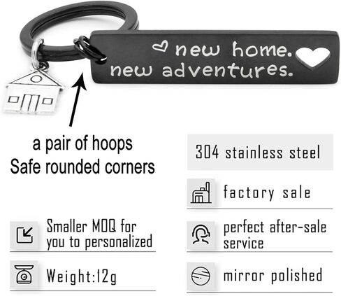 New Home Keychain Housewarming Gift for New Homeowner Gift from Real Estate Agent in Saudi Arabia
