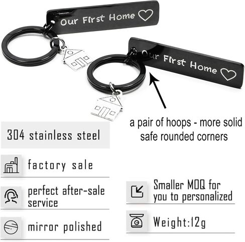 New Home Keychain Housewarming Gift for New Homeowner Gift from Real Estate Agent in Saudi Arabia