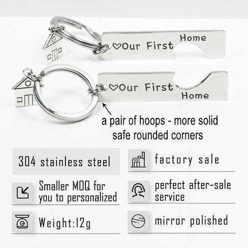New Home Keychain Housewarming Gift for New Homeowner Gift from Real Estate Agent in Saudi Arabia