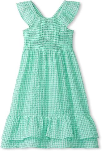Hatley Girls Tall Gingham Seersucker Smocked Dress (Toddler/Little Big Kid) in Saudi Arabia