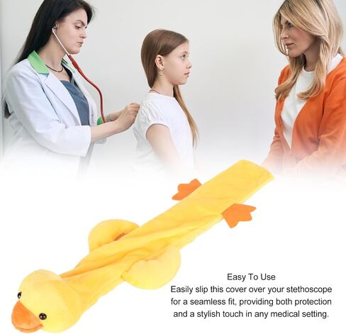غطاء سماعة الطبيب لطيف على شكل حيوان، كم فخم للممرضات، تصميم يلفت الأنظار، غطاء سماعة طبيب لطيف مريح ومريح، وموثوق به (بطة) in Kuwait