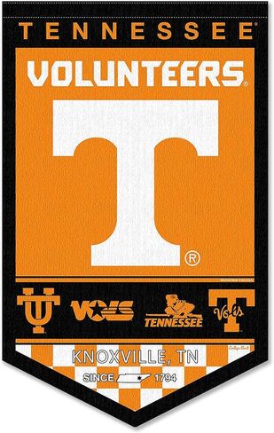 College Flags & Banners Co. Tennessee Volunteers Heritage History Banner Pennant in Saudi Arabia
