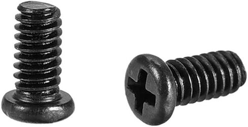 uxcell M2x7mm Phillips Screw Fastener Black 2.8mm Dia Screw Head for Laptop PC TV Fan Switch 200pcs in Saudi Arabia
