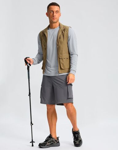 Men's Mountain Bike Jersey Sun Shirts for Men UPF50+ Long Sleeve Sun Protection Biking Hiking Zipper Pocket in Saudi Arabia
