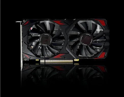 بطاقة رسومات RX 580 للألعاب 256 بت 8 جيجابايت GDDR5 مع مراوح تبريد مزدوجة، 16 PCI Express 3.0، HDML، DVI التوصيل والتشغيل بطاقات رسومات الكمبيوتر in Saudi Arabia