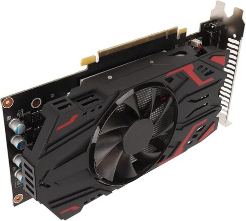 بطاقة رسومات Yunseity Gaming، GTX550Ti 4GB 128 Bit GDDR5 DVI SLI بطاقة رسومات الكمبيوتر، PCIe 2.0 PC بطاقة فيديو للألعاب مع شاشة ثلاثية الأبعاد in Kuwait