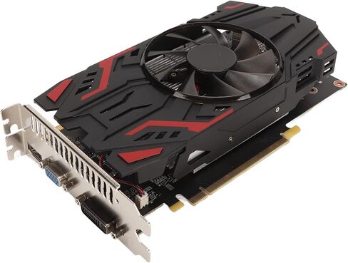 بطاقة رسومات Yunseity Gaming، GTX550Ti 4GB 128 Bit GDDR5 DVI SLI بطاقة رسومات الكمبيوتر، PCIe 2.0 PC بطاقة فيديو للألعاب مع شاشة ثلاثية الأبعاد in Kuwait