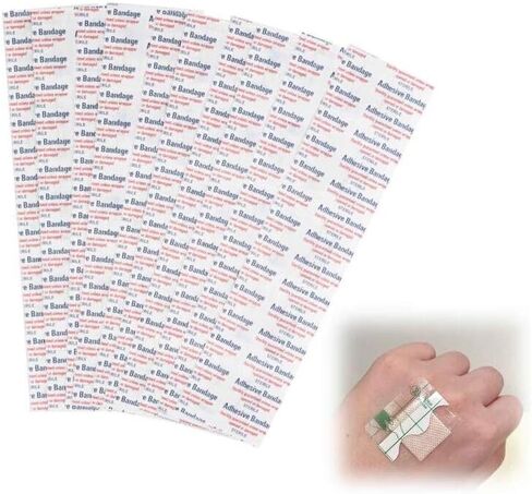 Adhesive Bandages 1.5 x 1.5 Inch Wound Care Flexible Adhesive Bandages, 50 PCS Waterproof Bandages for Care and Protect Wounds in Saudi Arabia