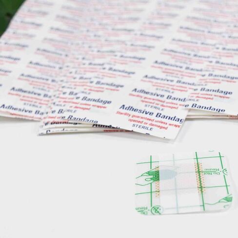 Adhesive Bandages 1.5 x 1.5 Inch Wound Care Flexible Adhesive Bandages, 50 PCS Waterproof Bandages for Care and Protect Wounds in Saudi Arabia