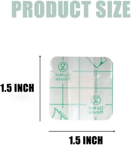 Adhesive Bandages 1.5 x 1.5 Inch Wound Care Flexible Adhesive Bandages, 50 PCS Waterproof Bandages for Care and Protect Wounds in Saudi Arabia
