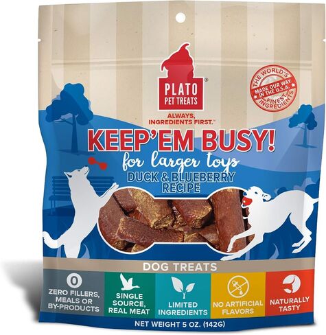 Plato Keep Em' Busy Duck + Blueberry for Small Toys 5oz, Model Number: 850002221121 in Saudi Arabia
