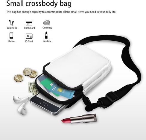 Small Crossbody Bags for Women Travel Zipper Cell Phone Bag with Strap in Saudi Arabia