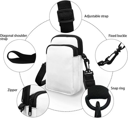 Small Crossbody Bags for Women Travel Zipper Cell Phone Bag with Strap in Saudi Arabia