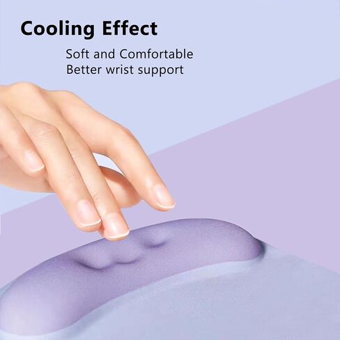 Mouse Pad 2 Pack with Gel Wrist Support,Ergonomic Mouse Pad with Wrist Rest,Non-Slip Rubber Base Gaming Mice Pad for Home Office Computer Laptop,10 x 8.9 inch in Saudi Arabia