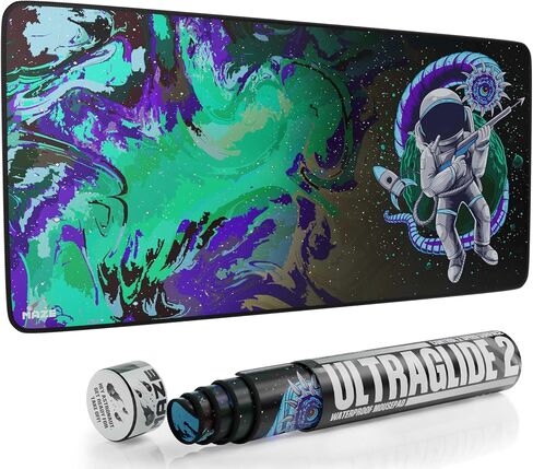 MAZE XXL Extended Mouse Pad/Mat | Thickest 5mm (36''x18''x0.2'') Ultraglide 2 Astro CGR-GB Smooth Surface Mousepad for Maximum Control and Speed (Waterproof, Anti Fray, Anti Slip) Desk Mat in Saudi Arabia