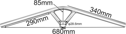 Gravel Bike Handlebar Aluminum Blunt Angle Touring Bike Front Forklift Handlebar For Touring Bike Black in Saudi Arabia