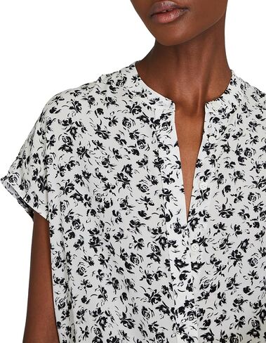 Club Monaco Women's Silk Front Placket Shirt in Saudi Arabia