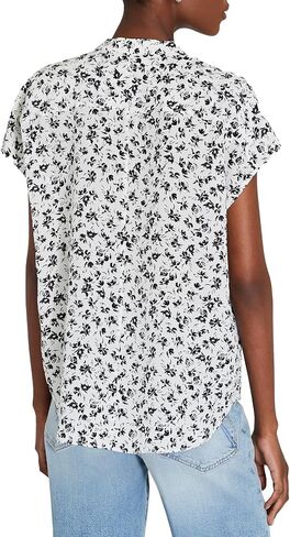 Club Monaco Women's Silk Front Placket Shirt in Saudi Arabia