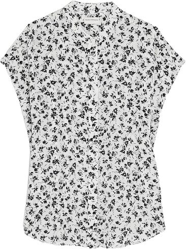 Club Monaco Women's Silk Front Placket Shirt in Saudi Arabia
