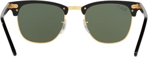 Ray-Ban RB3016 Clubmaster Sunglasses+ Vision Group Accessories Bundle for unisex-adult(Black/Crystal Green Polarized (901/58),49) in Saudi Arabia