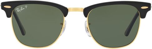 Ray-Ban RB3016 Clubmaster Sunglasses+ Vision Group Accessories Bundle for unisex-adult(Black/Crystal Green Polarized (901/58),49) in Saudi Arabia