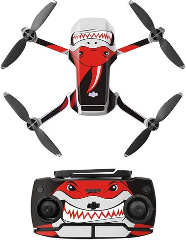 Drone Sticker Colorful Skin Wrap Decal Sticker Carbon Fiber Skin Decal Set Remote Controller Battery Body Wrap Waterproof for DJI Mavic Mini/Mavic Mini SE in Saudi Arabia
