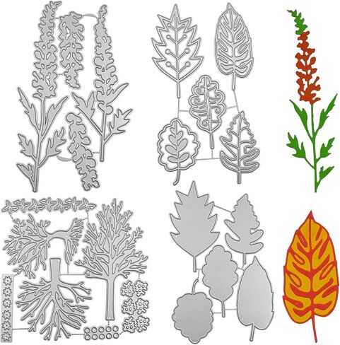 21 قطعة من قوالب القطع المعدنية من SENHAI لصنع البطاقات، وأشكال أوراق مختلفة وأشكال شجرة القيقب وأشكال اللافندر، لمستلزمات صناعة البطاقات، ألبوم صور القصاصات بنفسك in Kuwait