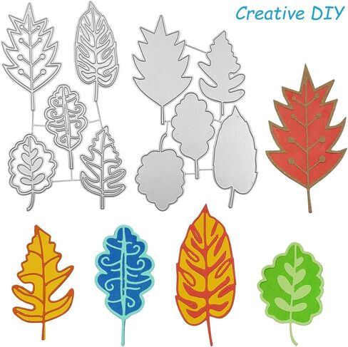 21 قطعة من قوالب القطع المعدنية من SENHAI لصنع البطاقات، وأشكال أوراق مختلفة وأشكال شجرة القيقب وأشكال اللافندر، لمستلزمات صناعة البطاقات، ألبوم صور القصاصات بنفسك in Kuwait