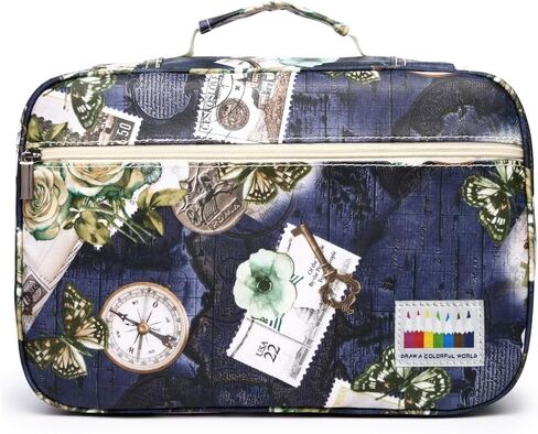 مقلمة 300 فتحة، 200 قلم جل، حافظة أقلام عالية السعة، حامل أقلام ملونة، منظم تخزين لأقلام الألوان المائية (زهرة سوداء) in Kuwait