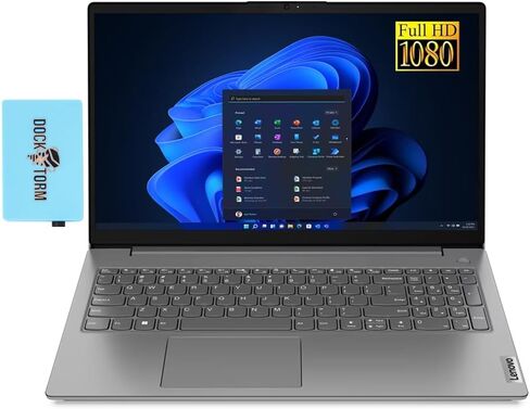 Lenovo V15 G2 Everyday Value Laptop 15.6" Full HD Display (Intel Celeron N4500, 8GB RAM, 1TB PCIe SSD, Integrated Graphics, AC WiFi, Bluetooth 5.0, Webcam, RJ-45, Win 10 Home) with Dockztorm Hub in Saudi Arabia