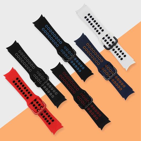 6-pack Compatible with Galaxy watch 4 band 40mm 44mm,Galaxy watch 4 Classic band 42mm 46mm,silicone sport replacement bands for galaxy watch 4 men women in Saudi Arabia