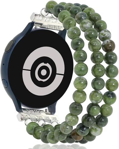 LuReen Bracelet Band Compatible with Galaxy Watch 6/Watch 5/Galaxy Watch 4 Band 40mm 44mm, Galaxy Watch 5 Pro Band 45mm/Watch 6 4 Classic Band 42mm 46mm/Active 2, 20mm Beaded Strap Wristband for Women in Saudi Arabia