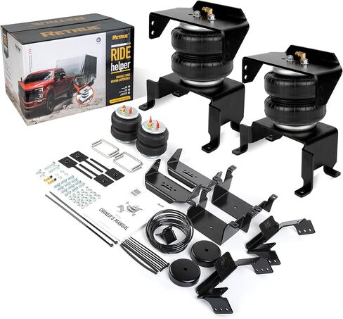 طقم تعليق حقيبة الزنبرك الهوائي لـ 2015-2023 Ford F150 [حتى 5000 رطل. من سعة تسوية الحمولة] مساعد الركوب/مساعد الهواء يحل محل Firestone W217602582، باللون الفضي in Kuwait