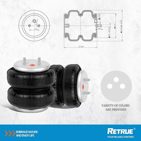 طقم تعليق حقيبة الزنبرك الهوائي لـ 2015-2023 Ford F150 [حتى 5000 رطل. من سعة تسوية الحمولة] مساعد الركوب/مساعد الهواء يحل محل Firestone W217602582، باللون الفضي in Kuwait