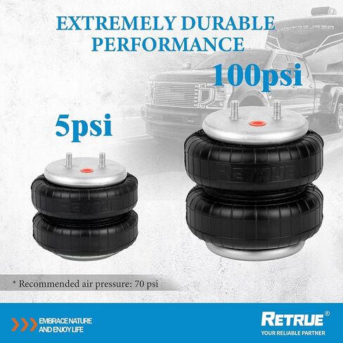 طقم تعليق حقيبة الزنبرك الهوائي لـ 2015-2023 Ford F150 [حتى 5000 رطل. من سعة تسوية الحمولة] مساعد الركوب/مساعد الهواء يحل محل Firestone W217602582، باللون الفضي in Kuwait